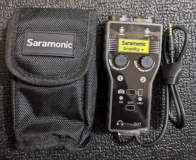 Saramonic SmartRig+ XLR/3.5mm Mic Pre-Amp / Guitar Input To TRRS IPhone/Android • $59.95
