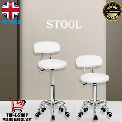 Adjustable Swivel Beauty Spa Salon Stools Massage Lift Hairdressing Bar Chair UK • £28.99