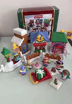 Fisher Price Little People Christmas On Main Street Set Gift Present Box Rare • $250