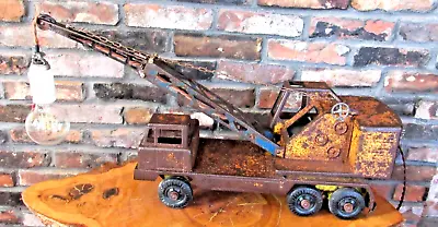 💡Vintage Repurposed Nylint Pressed Steel Toy Crane Truck  Light / Lamp Ambiance • $135