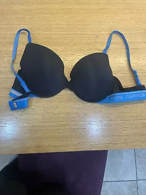 Ck  Envy Underwired Demi Bra 36dblack Calvin Klein • £7