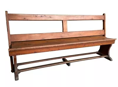 Antique Church Pew - Reclaimed Church Bench - Old Pew Seat - Ideal For Hallways • £445