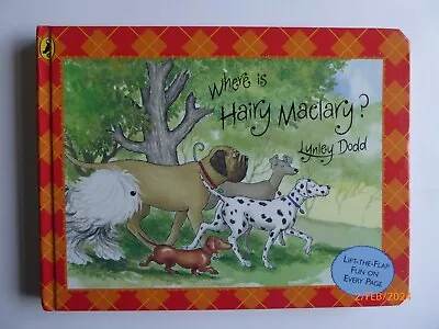Where Is Hairy Maclary? Lynley Dodd Board Book Puffin 2006 GC • £2.49