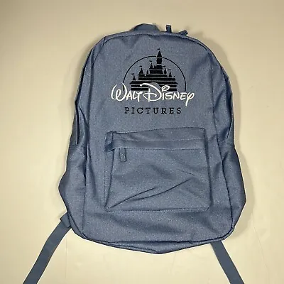 Walt Disney Pictures Store Blue Embroidered And Screen Art Backpack Laptop NWT • $27.95