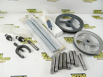 $9.95 • Buy Assorted Lot Of Machinists Goodies New Bending Springs Pulleys V Block Clamp ++