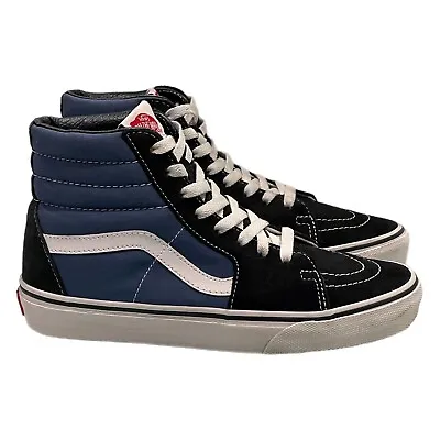 Vans SK8 HI Navy Blue Black High Top Skateboard Shoes MEN US 6  Women US 7.5 • $99
