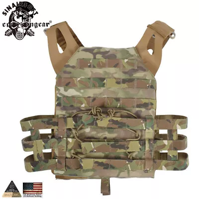 EMERSON Tactical Molle Combact JPC Vest Simplified Paintball Plate Carrier Army • $149.59