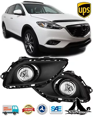 For 2013 2014 2015 Mazda CX-9 Fog Lights Driving Bumper Lamps W/Wiring+Switch • $49.99