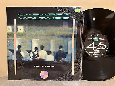 Cabaret Voltaire I Want You LP  1985 Virgin Records CVS-5-12 EX/NM SHRINK • $39.99