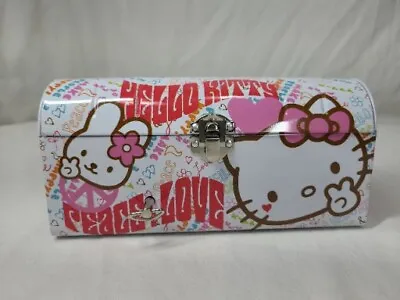 $25 • Buy Hello Kitty Music Box Tin Metal You Are My Sunshine Song Wristlet 2010 Works
