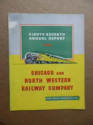 1946 Chicago And North Western Railway Co Annual Report Vintage Original CNW • $19.95