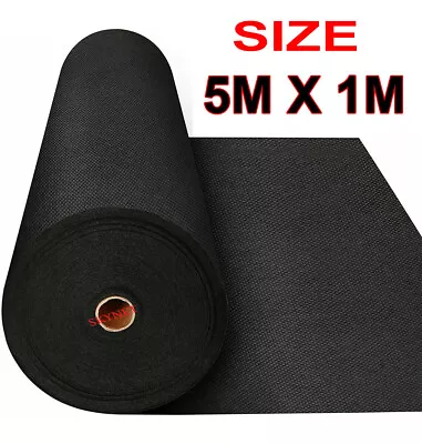 5 METERS X 1M WEED CONTROL FABRIC MEMBRANE GROUND COVER SHEET GARDEN LANDSCAPE • £6.99