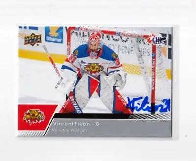 VINCENT FILION Autographed SIGNED '22/23 Upper Deck CHL Card MONTON WILDCATS • $2.17