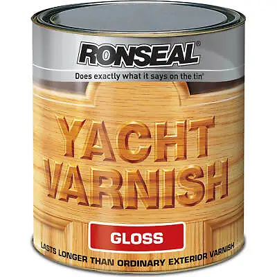 £39.95 • Buy Ronseal Exterior Yacht Varnish Gloss 1l