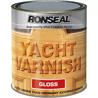 £41.95 • Buy Ronseal Exterior Yacht Varnish Gloss 1l