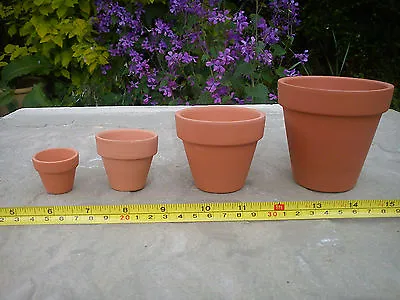 £5.99 • Buy Terracotta Clay Plant Pots - Quality Pots In Various Pack Sizes - FREE P&P