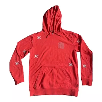 Red With White Skulls  Vans Hoodie Size Medium  • £15