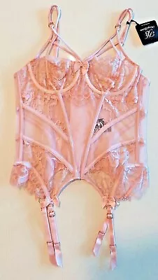 $199 • Buy RARE Brand New Honey Birdette Pink Jessica  Corset Size 14C