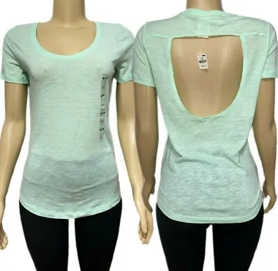 $24.99 • Buy Victorias Secret PINK Open Back Short Sleeve Tee T-Shirt Top Mint