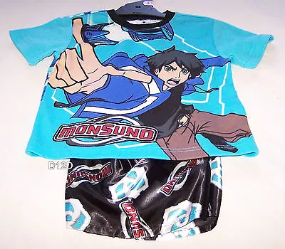 Monsuno Boys Blue Printed 2 Piece Pyjama Set Size 3 New • $6.43