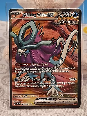 Pokemon Walking Wake Ex 189/162 Temporal Forces Ultra Rare Full Art  • $4