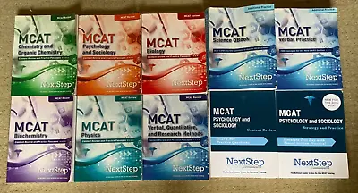 $64.99 • Buy Lot Of 10 Books Set NextStep MCAT Prep Book Series - Used (2015 & 2018)