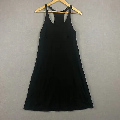 Icebreaker Dress Womens Medium Black 100% Merino Wool Sleeveless Midi • $19.17