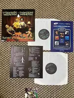 ORIGINAL 1994 Marilyn Manson Portrait Of An American Family Vinyl 2 LP Record UK • $595