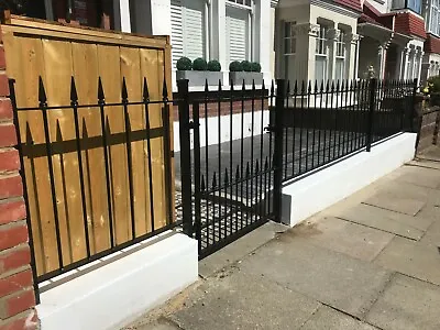 £25 • Buy Metal Fencing Low Wall Steel Fence , Gates , Posts , Made To Order , 