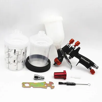 Mini Spray Gun Paint Spray Gun 1.2mm Nozzle With 400CC Mixing Cup & Adapter • $61.99