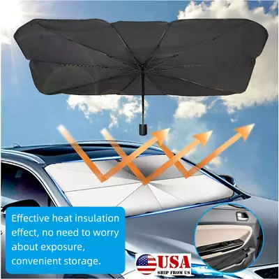 Front Window Cover Visor UV Umbrella Foldable Car Sun Shade Windshield Sunshade  • $21.99