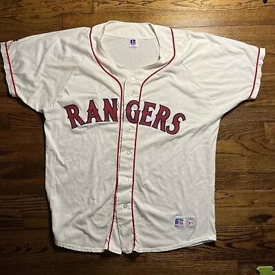 Vintage Texas Rangers Russell Athletic Authentic Jersey Size XL 1990s MLB • $45