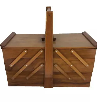 Vintage Oak And Plywood Table Worker Sewing Box 1950/60s 48 X 24 X 25  • £12.99