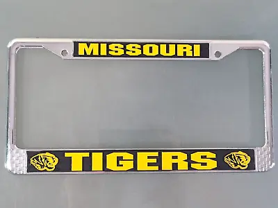 MISSOURI TIGERS NCAA Metal Chrome Auto License Plate Frame. NEW! • $7.99