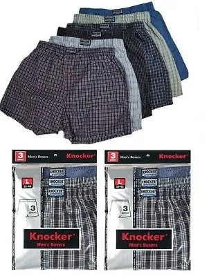 New 6 Mens Boxers Plaid Shorts Underwear Lot Cotton Briefs Pairs Pack Size S-3XL • $28.95