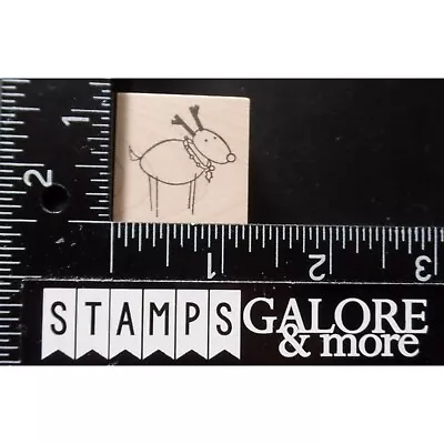 Memory Box Rubber Stamps MINI C913 RUDOLPH SANTA'S REINDEER CHRISTMAS #T24 • $3.99