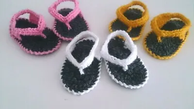 Baby Crochet Knitting Hand Shoes Sandals Clothes Socks Hats Caps Boots • £4.99