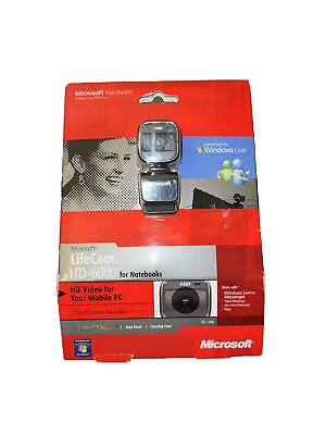 Microsoft LifeCam HD-6000 For Notebook 720p HD Video TrueColor 360° Rotation • $29.95