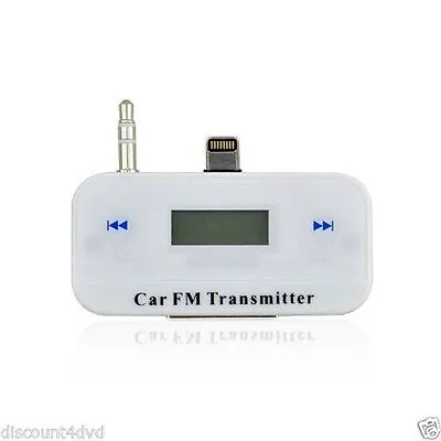 WIRELESS CAR MP3 FM RADIO TRANSMITTER HANDS FREE FOR MOBILE Iphones 5 5s 5c New • £4.69