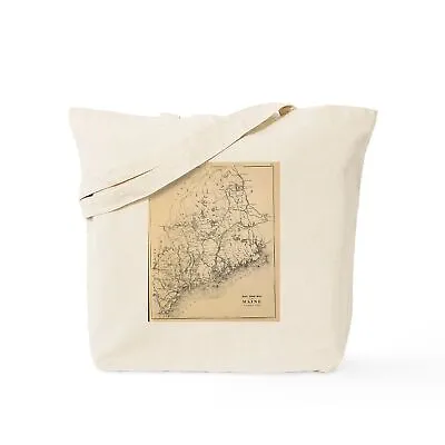 CafePress Vintage Map Of Maine (1894) Tote Bag (1552001511) • $10.99