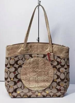 Coach Laura Secret Admirer Signature Tote 18870 • $100