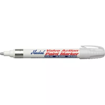 Markall 96820 -50°F To 150°F Valve Action Fine Point Tip Paint Marker White • $15.65