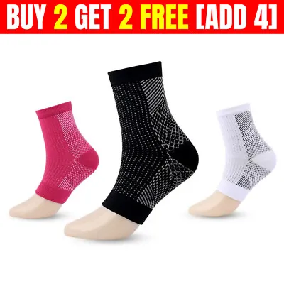 £5.29 • Buy 2 X Plantar Fasciitis Compression Socks Heel Foot Arch Pain Relief Support Pair