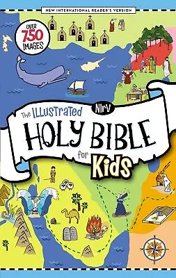 NIrV Illustrated Holy Bible For Kids Comfort Print • £22.75