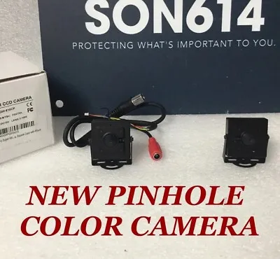 GW Security GW-810CP W/3.7mm Wide Angle Lens 700TVL Pinhole Cameras Wall Mount • $44.90