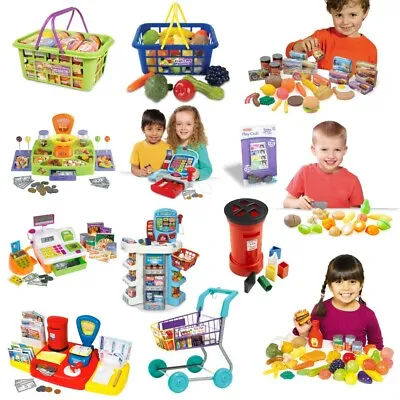 £14.99 • Buy Supermarket Till Kids Cash Register Toy Gift Set Child Girl Shop Role Play Pink 