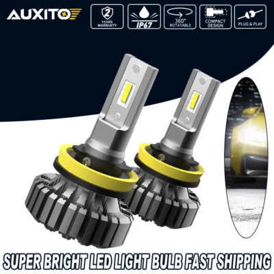 H8 H11 H9 LED Headlight Fog Kit Bulb HID White High Low Beam 20000LM Fanless • $44.90
