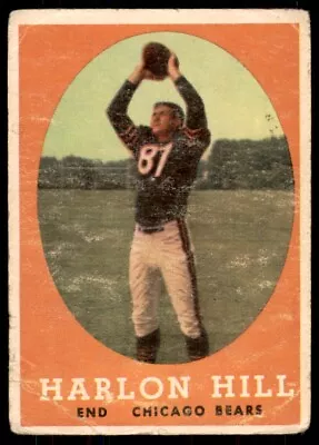 1958 Topps Harlon Hill Chicago Bears #80 • $1.35