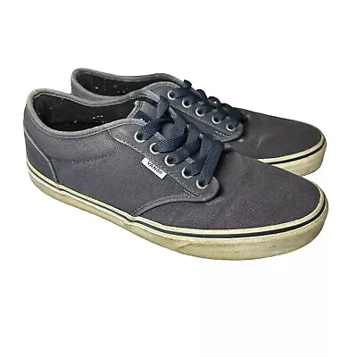 Vans Shoes Mens 8 Atwood Sneakers Lace Up Flats VN-0KC44K1 Blue Canvas Quilted • $19.99