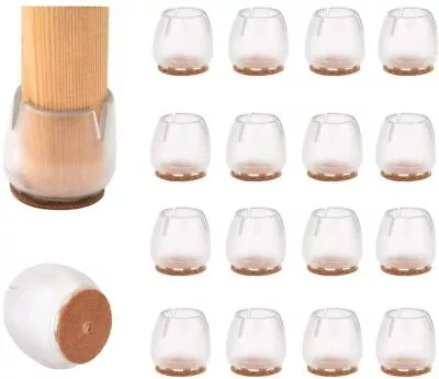 $1.99 • Buy Silicone Chair Leg Floor Protectors Furniture Feet Table Legs Felt Pad Cap Cover